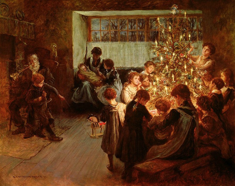 Albert Chevallier Tayler – Vánoční stromek, Vánoce básně