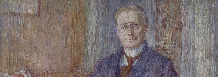 Básník Antonín Sova na portrétu malíře Jana Vochoče (1914)