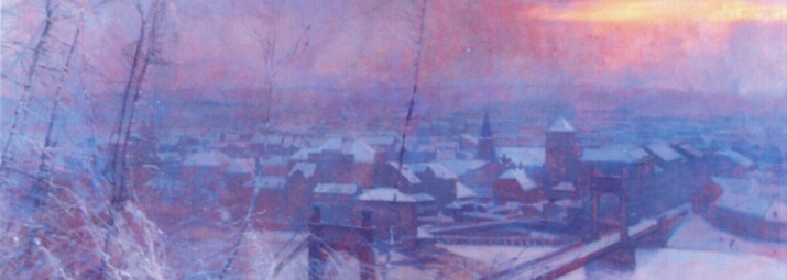 Obraz Jaroslava Šetelíka Praha z roku 1908